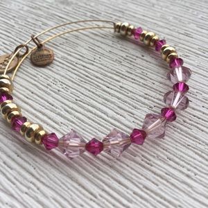 Pink & gold Swarovski crystal ALEX AND ANI bangle
